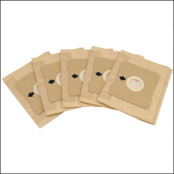 Draper VDB5 Dust Bags for VC1600 (Pack of 5) - Code: 12394 - Pack Qty 1