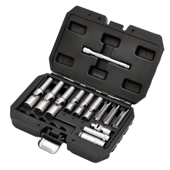 Draper GPSS-18PC Thin Wall PSG Glow Plug Socket Set, 3/8 inch  and 1/4 inch  Sq. Dr. (18 Piece) - Code: 12397 - Pack Qty 1