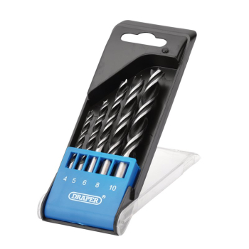 Draper DBWS1 Brad Point Drill Bit Set (5 Piece) - Code: 12424 - Pack Qty 1