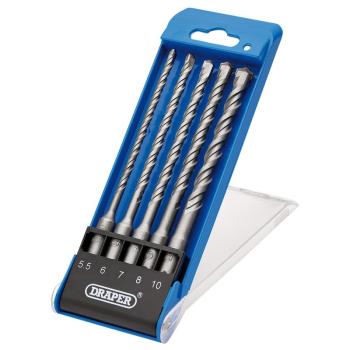 Draper DBSDS2 SDS Plus Centric Tip Drill Bit Set (5 Piece) - Code: 12427 - Pack Qty 1