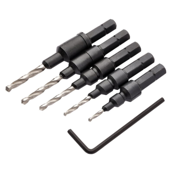 Draper CSBSET2 Countersink Bit Set (5 Piece) - Code: 12431 - Pack Qty 1