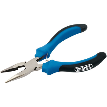 Draper MPLNSG Soft Grip Long Nose Mini Pliers, 125mm - Code: 12538 - Pack Qty 1