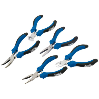 Draper MPSG5 Soft Grip Mini Pliers Set (5 Piece) - Code: 12544 - Pack Qty 1