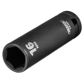 Draper 410D-MM Draper HI-TORQ® Deep Impact Socket, 1/2 inch  Sq. Dr., 16mm - Code: 12742 - Pack Qty 1