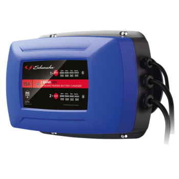 Draper SC348 Schumacher® SC348 2 Bank 12V On Board Marine Battery Charger, 15A - Code: 13102 - Pack Qty 1