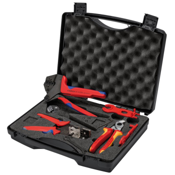 Draper 97 91 04 V01 KNIPEX 97 91 04 V01 Tool Case for Solar Cable Connectors MC4. 6mm Capacity, 7 Parts - Code: 13168 - Pack Qty 1
