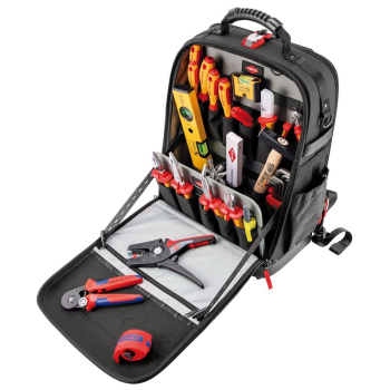 Draper 00 21 50 E KNIPEX 00 21 50 E Tool Backpack Modular X18 Electric, 22 parts, 530mm - Code: 13175 - Pack Qty 1