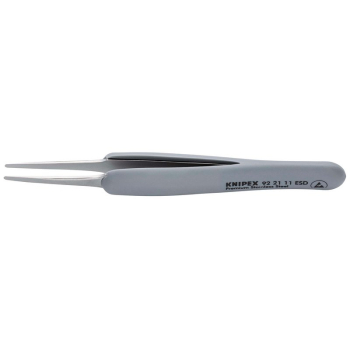 Draper 92 21 11 ESD KNIPEX 92 21 11 ESD Precision Tweezers with rubber handles ESD, 123mm - Code: 13195 - Pack Qty 1
