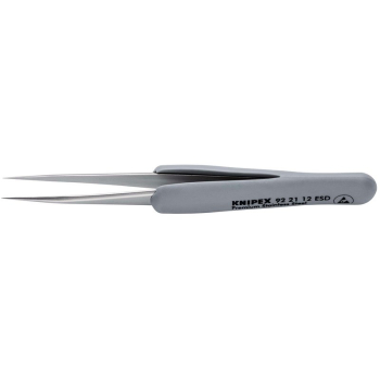 Draper 92 21 12 ESD KNIPEX 92 21 12 ESD Precision Tweezers with rubber handles ESD, 112mm - Code: 13196 - Pack Qty 1