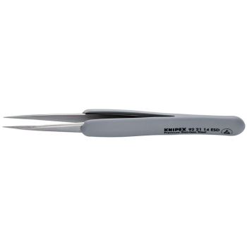 Draper 92 21 14 ESD KNIPEX 92 21 14 ESD Precision Tweezers with rubber handles ESD, 130mm - Code: 13206 - Pack Qty 1