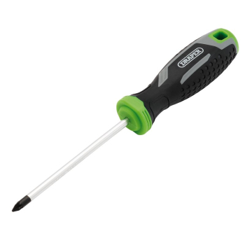 Draper 200/PZ Pozi Soft Grip Screwdriver, PZ1 x 100mm - Code: 13370 - Pack Qty 1