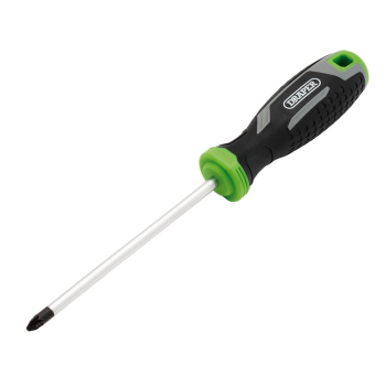 Draper 200/PZ Pozi Soft Grip Screwdriver, PZ2 x 125mm - Code: 13372 - Pack Qty 1