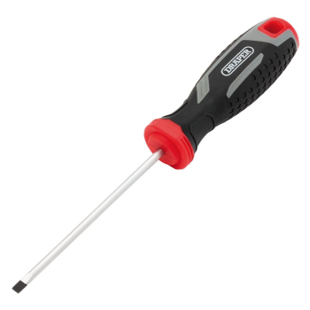 Draper 200/SL Slotted Parallel Soft Grip Screwdriver, SL4 x 100mm - Code: 13387 - Pack Qty 1