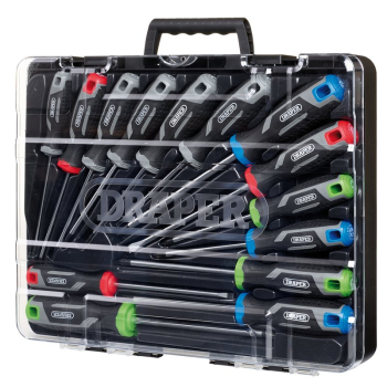 Draper 200/S7 Soft Grip Screwdriver Set with Draper TX-STAR® (14 Piece) - Code: 13437 - Pack Qty 1