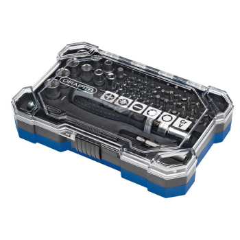 Draper 200/S10 Soft Grip Ratchet Screwdriver and Bit Set (55 Piece) - Code: 13442 - Pack Qty 1
