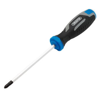 Draper 210/PH Pound Thru Phillips Soft Grip Screwdriver, PH2 x 125mm - Code: 13444 - Pack Qty 1