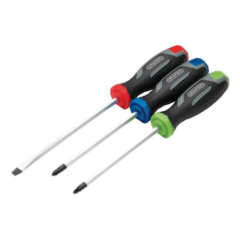 Draper 210/S1 Pound Thru Soft Grip Screwdriver Set (3 Piece) - Code: 13486 - Pack Qty 1