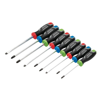 Draper 210/S2 Pound Thru Soft Grip Screwdriver Set (9 Piece) - Code: 13487 - Pack Qty 1