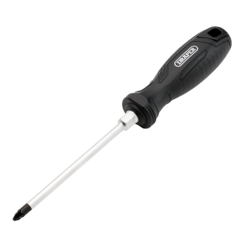Draper 220/PZ Pozi Hard Grip Screwdriver, PZ2 x 125mm - Code: 13516 - Pack Qty 1