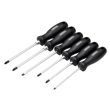 Draper 220/S2 Hard Grip Screwdriver Set (6 Piece) - Code: 13582 - Pack Qty 1