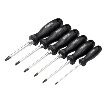 Draper 220/S4 Draper TX-STAR® Tamperproof Hard Grip Screwdriver Set (6 Piece) - Code: 13586 - Pack Qty 1
