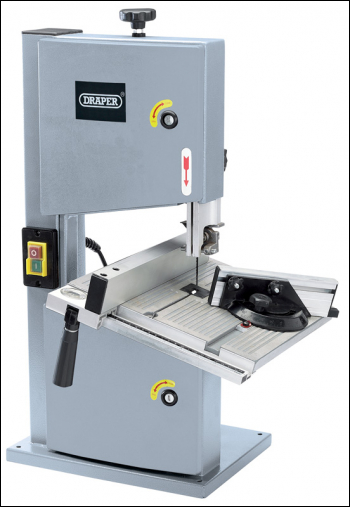 DRAPER Bandsaw with Aluminium Table, 200mm, 250W - Pack Qty 1 - Code: 13773