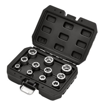 Draper BE-11PC Bolt Extractor Socket Set, 3/8 inch  Sq. Dr.  (11 Piece) - Code: 13894 - Pack Qty 1