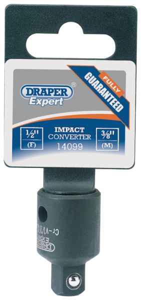 Draper 307 Impact Socket Converter, 1/2 inch (F) x 3/8 inch (M) - Code: 14099 - Pack Qty 1