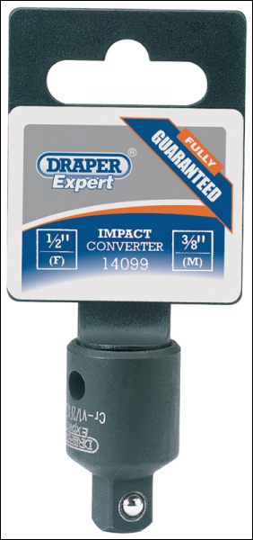 Draper 307 Impact Socket Converter, 1/2 inch (F) x 3/8 inch (M) - Code: 14099 - Pack Qty 1