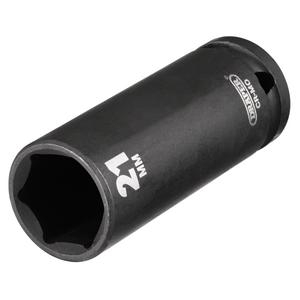 Draper 410D-MM Draper HI-TORQ® Deep Impact Socket, 1/2 inch  Sq. Dr., 21mm - Code: 14104 - Pack Qty 1