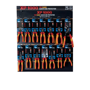 Draper XP1000/TEH PRO XP1000® VDE Tethered Plier Profile for Slat Wall and Toolbar (28 Piece) - Code: 14329 - Pack Qty 1