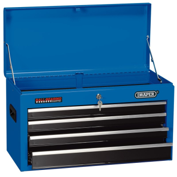 Draper TC4D Tool Chest, 4 Drawer, 26 inch , Blue - Code: 14589 - Pack Qty 1