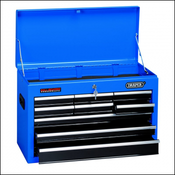 Draper TC9DA Tool Chest, 9 Drawer, 26 inch , Blue - Code: 14910 - Pack Qty 1