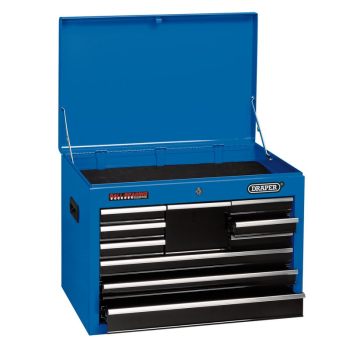 Draper TC10D Tool Chest, 10 Drawer, 26 inch , Blue - Code: 14937 - Pack Qty 1