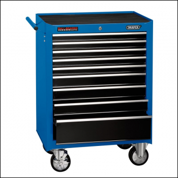 Draper RC9D Roller Tool Cabinet, 9 Drawer, 26 inch , Blue - Code: 15110 - Pack Qty 1