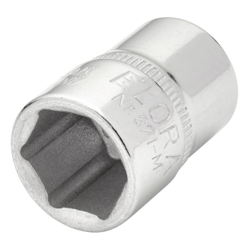 Draper 871-M 14 Elora Hexagon Socket, 3/8 inch  Sq. Dr., 14mm - Code: 15229 - Pack Qty 1