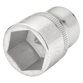 Draper 871-M 16 Elora Hexagon Socket, 3/8 inch  Sq. Dr., 16mm - Code: 15233 - Pack Qty 1