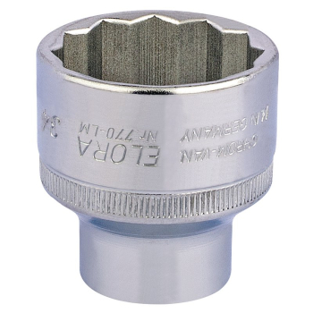 Draper 770-LM 34 Elora Bi-Hexagon Socket, 1/2 inch  Sq. Dr., 34mm - Code: 15289 - Pack Qty 1