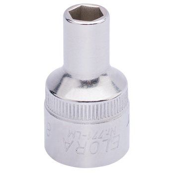 Draper 771-LM  8 Elora Hexagon Socket, 1/2 inch  Sq. Dr., 8mm - Code: 15297 - Pack Qty 1