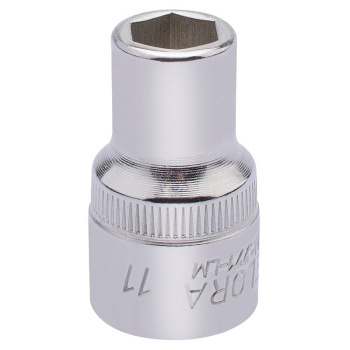 Draper 771-LM 11 Elora Hexagon Socket, 1/2 inch  Sq. Dr., 11mm - Code: 15300 - Pack Qty 1