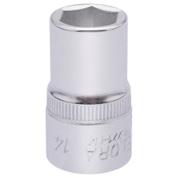 Draper 771-LM 14 Elora Hexagon Socket, 1/2 inch  Sq. Dr., 14mm - Code: 15303 - Pack Qty 1