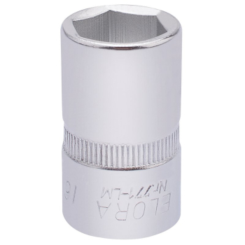 Draper 771-LM 16 Elora Hexagon Socket, 1/2 inch  Sq. Dr., 16mm - Code: 15305 - Pack Qty 1