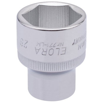 Draper 771-LM 26 Elora Hexagon Socket, 1/2 inch  Sq. Dr., 26mm - Code: 15315 - Pack Qty 1