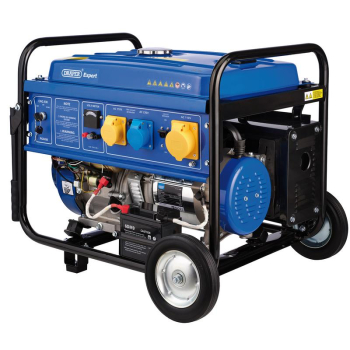 Draper PG68W Draper Expert Petrol Generator with Wheels, 6000W - Code: 16143 - Pack Qty 1