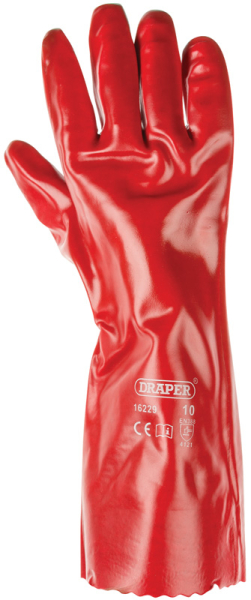 Draper PVCG40CM PVC Gauntlets, 400mm - Code: 16229 - Pack Qty 1