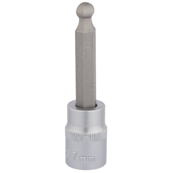 Draper D-HEX-BALL/B Ball End Hexagonal Socket Bits, 3/8 inch  Sq. Dr., 7mm - Code: 16290 - Pack Qty 1