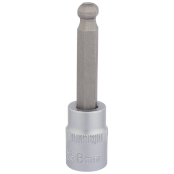Draper D-HEX-BALL/B Ball End Hexagonal Socket Bits, 3/8 inch  Sq. Dr., 8mm - Code: 16291 - Pack Qty 1