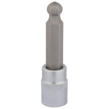 Draper D-HEX-BALL/B Ball End Hexagonal Socket Bits, 3/8 inch  Sq. Dr., 9mm - Code: 16292 - Pack Qty 1