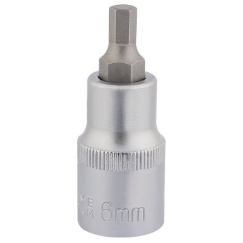 Draper H-HEX/B Hexagonal Socket Bits, 1/2 inch  Sq. Dr., 6mm - Code: 16298 - Pack Qty 1