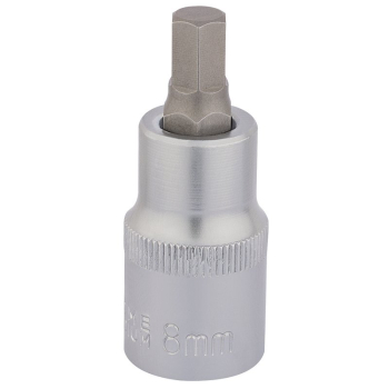 Draper H-HEX/B Hexagonal Socket Bits, 1/2 inch  Sq. Dr., 8mm - Code: 16302 - Pack Qty 1